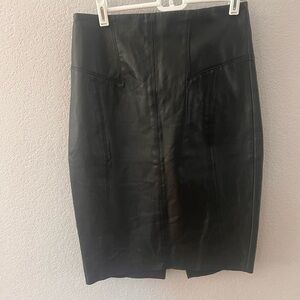 Express Black Pencil Skirt Knee-Length Work Style